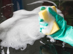 اسفنجة المطبخ تعتبر بمثابة البيت المرفه للبكتيريا اسفنجة المطبخ تعتبر بمثابة البيت المرفه للبكتيريا