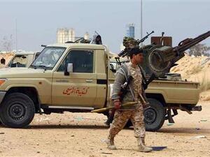 Forces loyal to Libya’s rebel General National Congress (GNC) prepare to launch attacks on Daesh on the outskirts of the city of Sirte, Libya, March 16, 2015. (AFP/File)