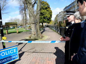 Local police in English town Salisbury at the scene of the attack (AFP/File Photo)	