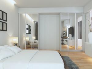 اللون الأبيض هو اللون الكلاسيكي لحوائط غرفة النوم، وهو يمتاز بطابع محايد للغاية  اللون الأبيض هو اللون الكلاسيكي لحوائط غرفة النوم، وهو يمتاز بطابع محايد للغاية