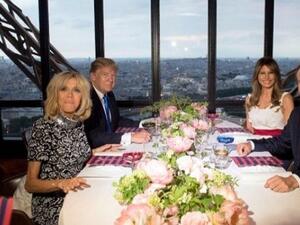 French President Macron hosts U.S. President Trump for dinner reception (AFP/File Photo)