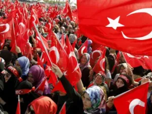 تجمع مؤيد لأردوغان تنديدا بـ”ارهاب” المتمردين الاكراد