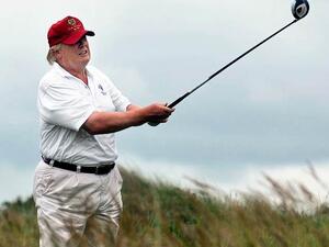 Donald Trump golfing. (AFP/ Andy Buchanan) Donald Trump golfing. (AFP/ Andy Buchanan)