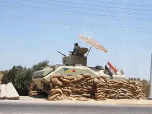 The Sinai-based militant group Ansar Bayt al-Maqdis claimed responsibility for the coordinated attacks on several Egyptian checkpoints in North Sinai on Wednesday. (AFP/File)