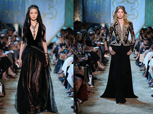 كعادته اعتمد صعب في عرضه على إبراز أنوثة المرأة وإظهارها