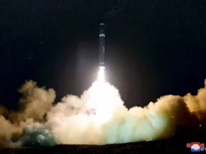 North Korea launched the Hwasong-15 ICBM on Nov. 29, and it traveled 600 miles before it broke apart in the air and landed in waters near Japan (AFP)
