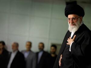 Iran's Supreme Leader Ayatollah Ali Khamenei speaking during a ceremony in Tehran. (AFP/ File Photo)