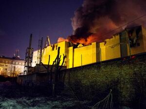 The Sunday blaze at the four-story Zimnyaya Vishnya shopping mall in Siberia. Forty-one children were among the dead and 76 people injured (AFP/File Photo)	