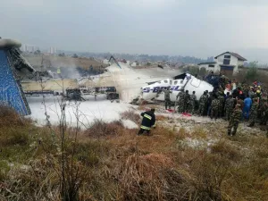 Police and army were trying to cut the plane apart to rescue passengers (AFP/File Photo)
