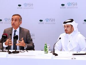 During the press conference, held in QF’s Headquarters in Doha.