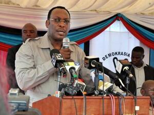 Freeman Mbowe, leader of the Chadema party, was charged over his alleged role in a February 16 protest during which a 22-year-old student who was not taking part was shot dead by a stray bullet from police. (AFP/ File Photo)