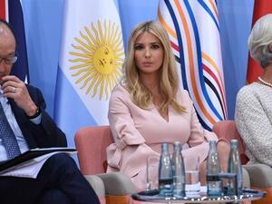 World Bank Group President Jim Yong Kim (L), the daughter of the US President Ivanka Trump (C) and the Managing Director of the IMF Christine Lagarde (R) attend the Women's Entrepreneurship Finance Event at the G20 Summit in Hamburg, Germany, on July 8, 2017. (AFP)  World Bank Group President Jim Yong Kim (L), the daughter of the US President Ivanka Trump (C) and the Managing Director of the IMF Christine Lagarde (R) attend the Women's Entrepreneurship Finance Event at the G20 Summit in Hamburg, Germany, on July 8, 2017. (AFP)