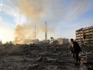 The raid came in response to a shall fired from the Gaza Strip that landed in an area of southern Israel Saturday evening. (File/AFP) 
