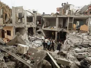 من آثار العدوان الإسرائيلي على قطاع غزة