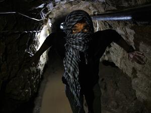 The civil defence official said the underground passage from southern Gaza town Rafah into neighbouring Egypt was a "trade tunnel". (AFP/File)