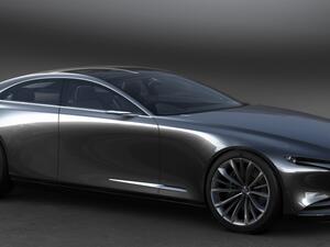 سيارة مازدا الجديدة تحمل تصميم عصري شرس بداية مع الواجهة القوية والشبك الأمامي الضخم