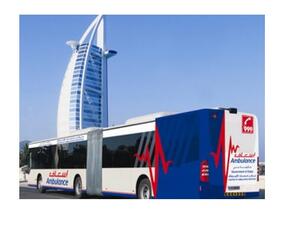 دخلت أطول سيارة إسعاف في العالم، الخدمة رسميًا في دبي