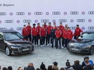 أودي تهدي لاعبي نادي بايرن ميونخ أحدث سياراتها