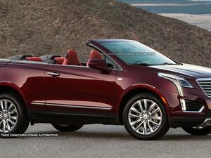 كاديلاك ستوفر XT5 بأربعة ابواب إلا أن التصميم التخيلي قد اختصرهما إلى اثنين 