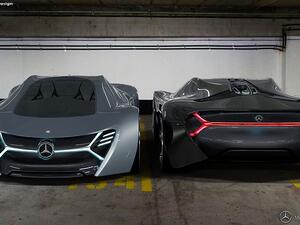 تصميم سيارة مرسيدس ELK يحمل هوية مستمدة من سيارات السباقات، كما أنها حصلت على واجهة أمامية بتمصم مستقبلي مع سلاسة مصابيح LED أمامية وشبك مصنوع من ألياف الكربون