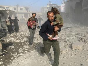 Civilian casualties rising in Syria’s de-escalation zones like Eastern Ghouta, as Assad forces continue air and land attacks. (AFP/File Photo)