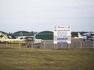 The Jordanian pilot of a private jet for the bin Laden family was among the victims of a plane crash at Blackbushe Airport in the UK on Friday. (AFP/File)