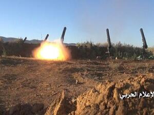 A screenshot image from a video purportedly showing the first moments of the explosion. (Twitter)