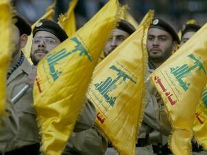 A march by Hezbollah, the Iran-backed Shiite militia recently taken off the U.S.'s list of terrorist threats.  Who gets classified as a terrorist often has much more to do with politics than anything else.  (AFP/Ramzi Haidar)