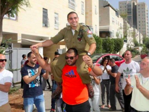 The Israeli soldier charged with manslaughter for shooting a prostrate Palestinian was released from detention for Passover last week. (Credit: Twitter) 