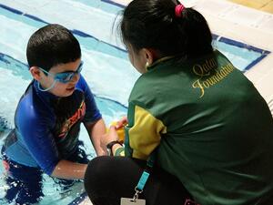 A child from QAFA takes part in the WISH summer program, held at locations across Education City