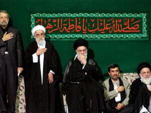 Khamenei and Ahmadinejad 