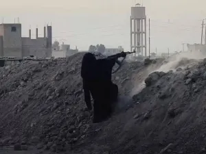 Women fighters were featured in an ISIS propaganda video released on Feb. 7 2018