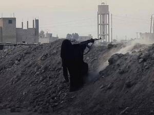 Women fighters were featured in an ISIS propaganda video released on Feb. 7 2018
