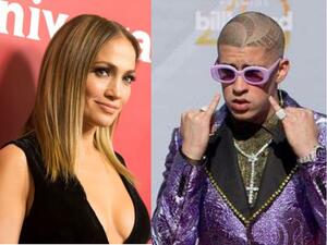 Jennifer Lopez, Bad Bunny. (AFP/File)