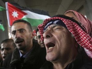 متظاهرون في العاصمة الاردنية 