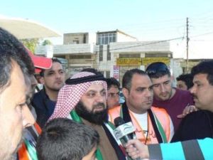 رئيس الوفد البرلماني الكويتي وليد الطبطائي في مدينة الرمثا الحدودية