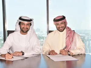 ياسر الشريف الرئيس التنفيذي لشركة جبل عمر للتطوير و جاسم الصديقي الرئيس التنفيذي لـ مجموعة أبوظبي المالية