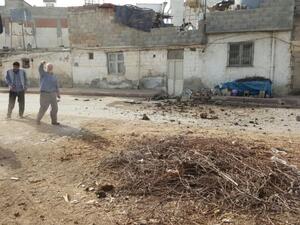 The latest stray rocket to hit Turkey's border town of Kilis has injured two. (Twitter)