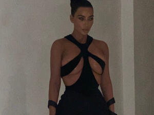 Her hair was done by Chris Appleton (Source: kimkardashian / Instagram )