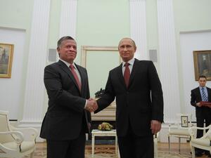 العاهل الأردني يؤكد على دور روسيا في حل الأزمة السورية- ارشيف
