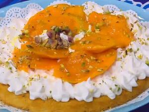 كنافة بالمانجو والكريمة