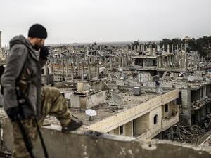 The US-led coalition targeting Daesh launched airstrikes against the extremist group's stronghold in the northeast near Kobani. (AFP/File)