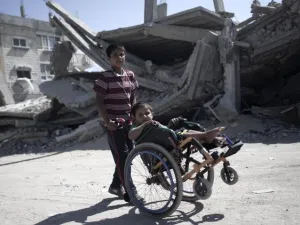 There are around 27,000 people with disabilities in Gaza and the West Bank (AFP/File)