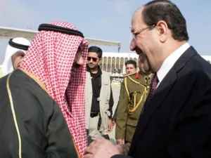 المالكي مستقبلا نظيره الكويتي 