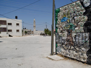 Nabi Salih's main square is empty for the first Friday since December 2009. (Albawaba/J. Zach Hollo) Nabi Salih's main square is empty for the first Friday since December 2009. (Albawaba/J. Zach Hollo)
