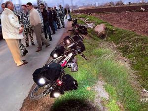 دراجات الأستونيين السبعة الذين أختطفوا من على بعد 15 كم من الحدود السورية في البقاع اللبناني