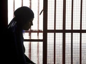 Image from "Scheherazade in Baabda," a play performed by the women inmates of Baabda Prison, Lebanon. [Photograph courtesy of Dalia Khamissy/ Catharsis-LCDT]