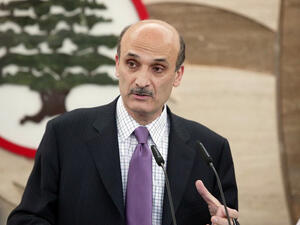 سمير جعجع رئيس الهيئة التنفيذية في حزب القوات اللبناني