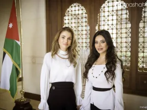 الملكة رانيا ولجين عمران