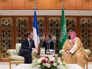 ماكرون أجرى زيارة خاطفة إلى السعودية مساء الخميس 